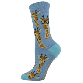 Womens Giraffe Bamboo Socks Bamboozld - 1