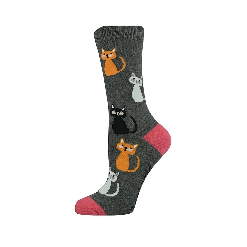 Womens Kitty Cats Bamboo Socks