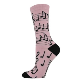 Womens Musical Notes Bamboo Socks BBS18MUSICW DownUnderWear