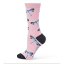 Womens Dragonfly Pink Bamboo Socks