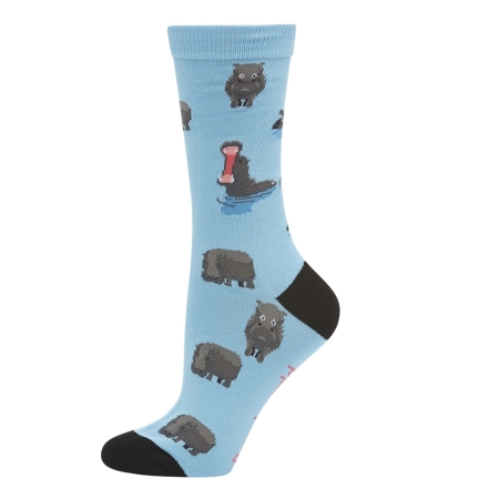 Womens Hungry Hippo Bamboo Socks BBS21HUNGRYW DownUnderWear