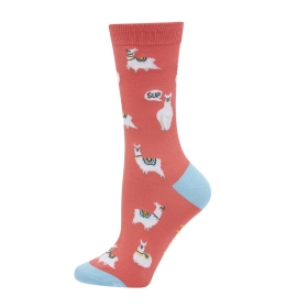 Womens Sup LLama Bamboo Socks Bamboozld - 1