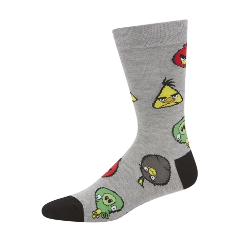 Mens Angry Birds Bamboo Socks BBS21ANGRYBIRDSR DownUnderWear