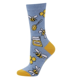 Womens Honey Bunch Bamboo Socks Black Bamboozld - 1