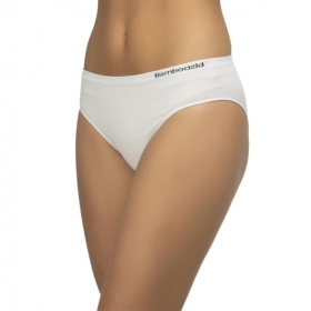 Womens White Bamboo Bikini Brief Bamboozld - 1