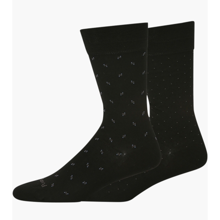 Mens Fine Gauge Pattern Bamboo Blend Dress Socks 2Pk FGBAMP3K