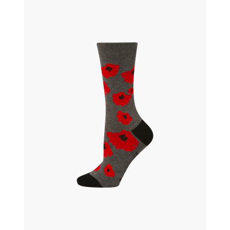 Womens Poppies Bamboo Socks