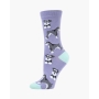 Womens Fluffy Schnauzer Bamboo Socks