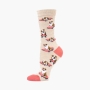 Womens Skater Bulldog Bamboo Socks